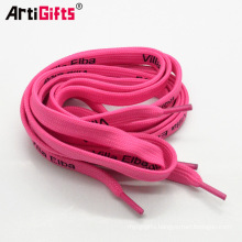 printed pink color ribbon shoe laces